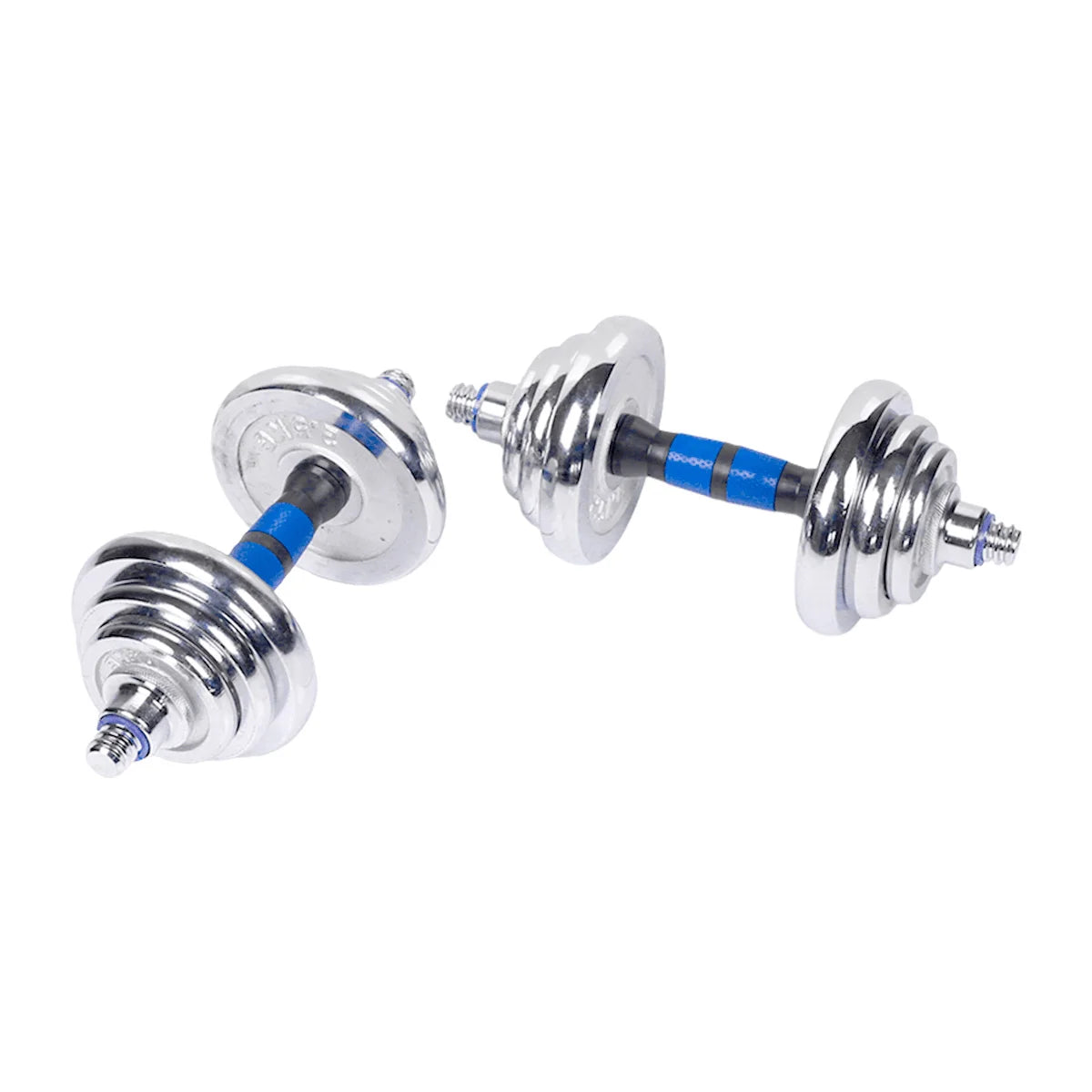 Soulflex 2-in-1 Dumbbell-Barbell Set, Adjustable Upto 20 Kgs, Cast Iron Weightlifting Kit with Chrome Electroplating, Neatly Packed in a Hard Shell Case for Easy Storage, Versatile Home and Gym Strength Training Equipment.