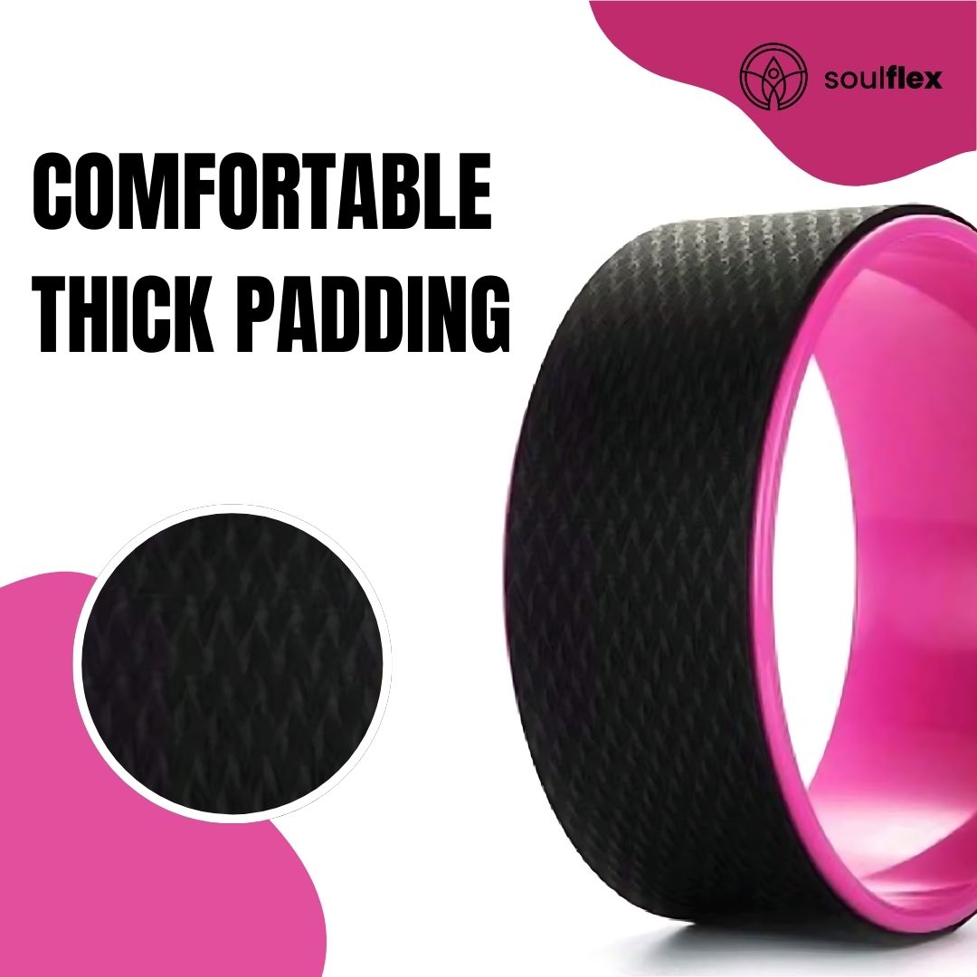 Yoga Wheel - Black & Pink