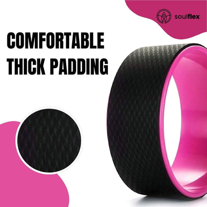 Yoga Wheel - Black & Pink