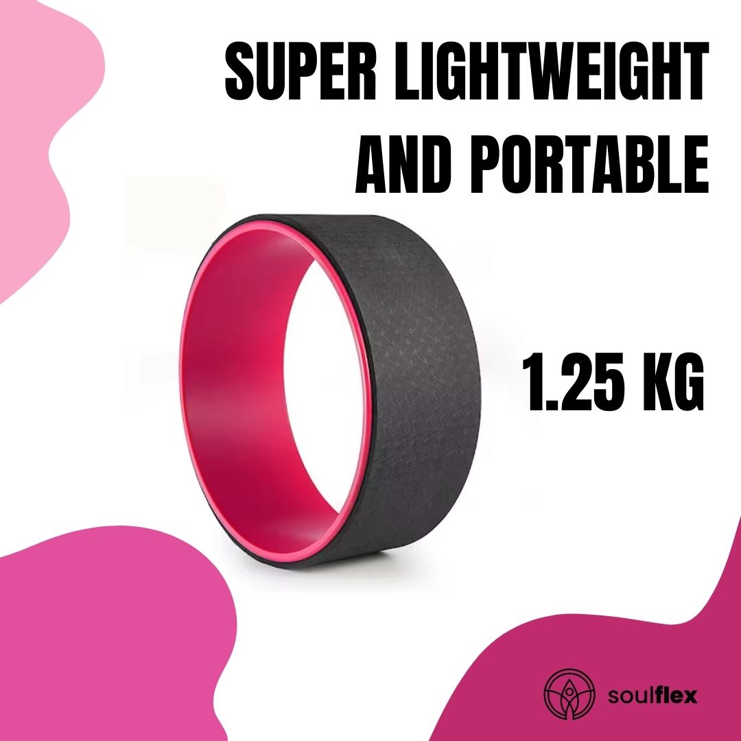 Yoga Wheel - Black & Pink