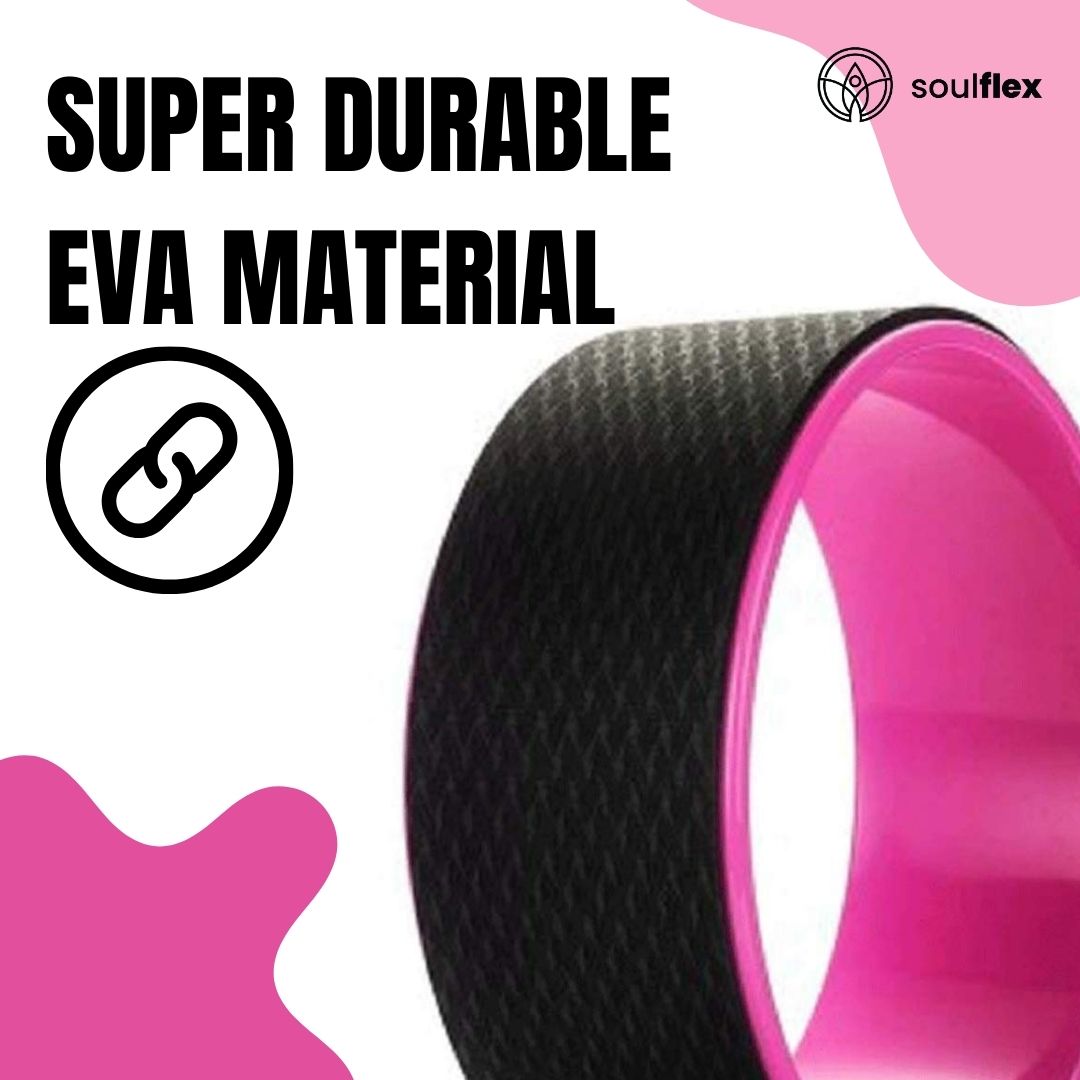 Yoga Wheel - Black & Pink