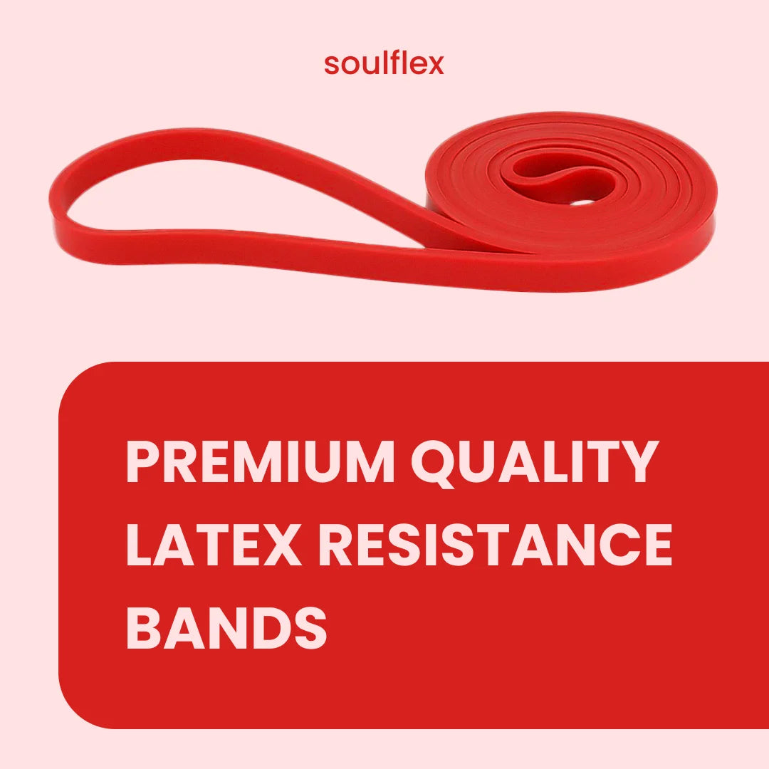 Soulflex Fitness Band with 13mm thickness, providing 3-7 kgs of light resistance. Ideal resistance loop for home and gym use, suitable for men, women, and children. Perfect for exercise, toning, and pull-up training, offering versatile fitness support. Durable and flexible for a wide range of workouts and strength-building routines.